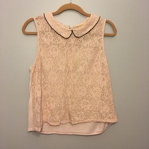 Light pink lace blouse